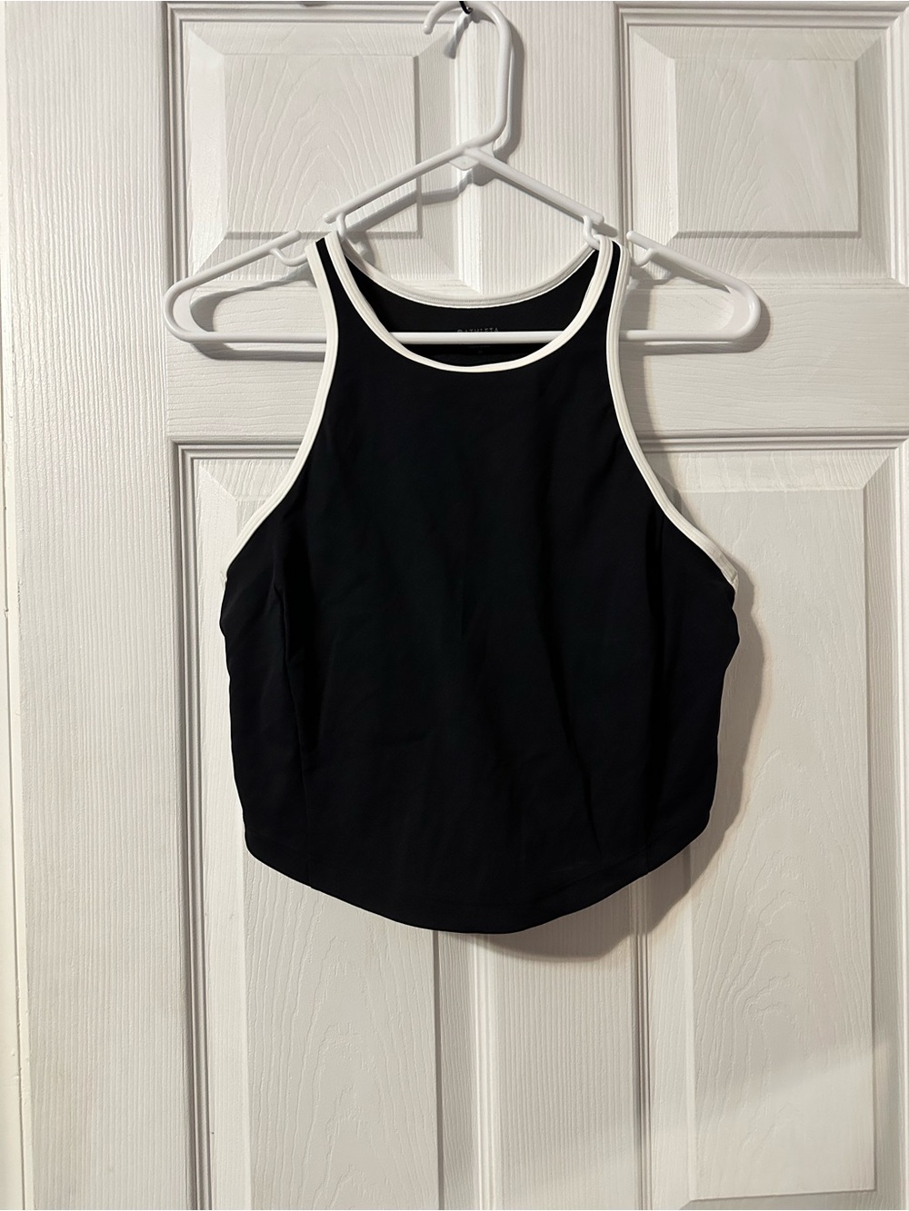 Athleta Black Tank Top with White Trim